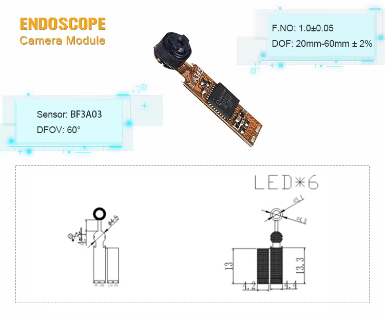Mini Size BF3A03 Sensor Industrial Endoscope Camera Module 