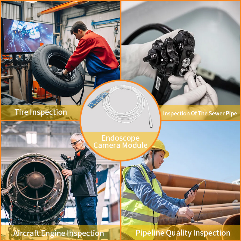 720P HD Sensor OH01A10 3.9mm Mini Flexible Endoscope Camera Module